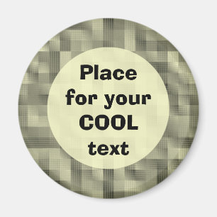 Imán Bloques - plantilla redonda