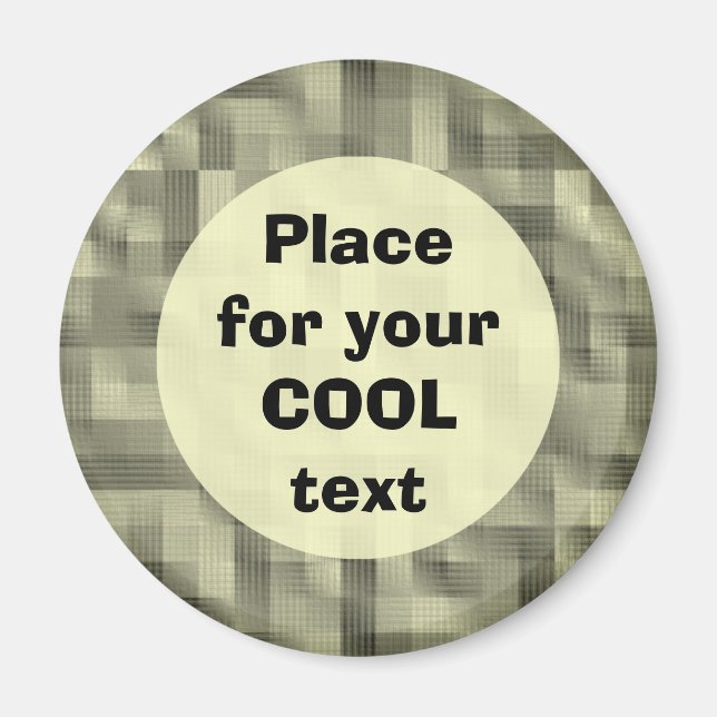 Imán Bloques - plantilla redonda (Frente)