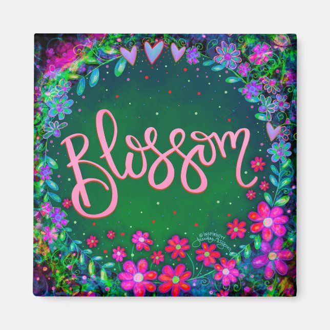 Imán Blossom Bonito Diversión Floral Inespiritualidad M (Frente)