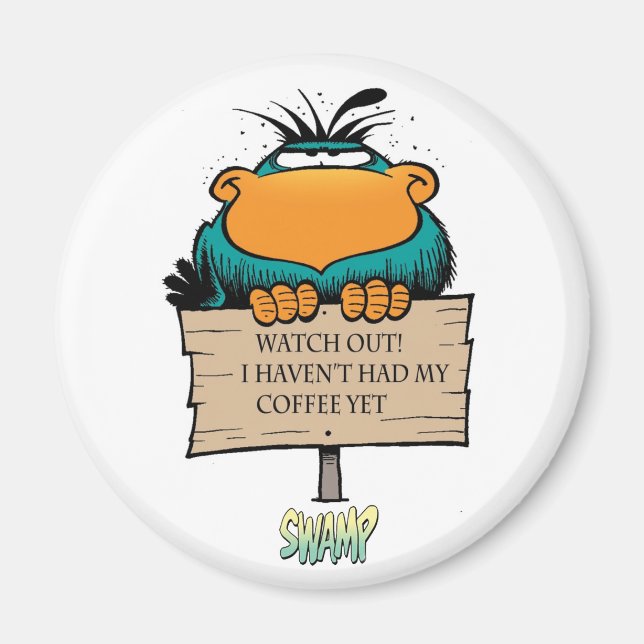 Imán Bludgerigar Morning Coffee Magnet (Frente)