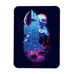 Imán Blue Beetle Retrowave City Lights