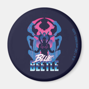 Imán Blue Beetle Retrowave vs Graphic