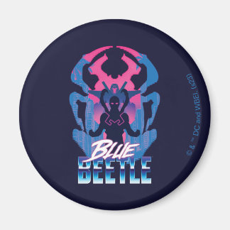 Imán Blue Beetle Retrowave vs Graphic