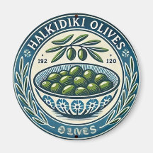 Blue Bowl Greek Olive Picture Design