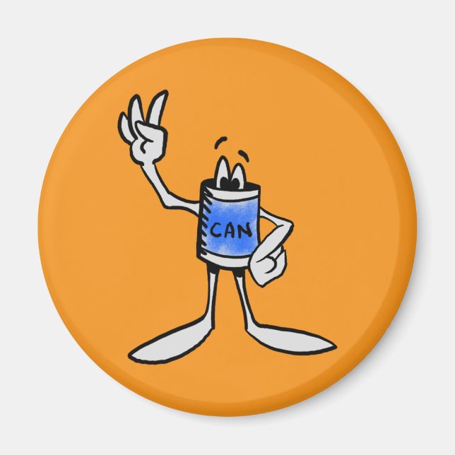 Imán Blue Can Creature Kitchen Fridge Magnet (Frente)