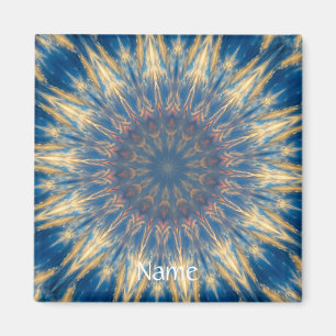 Imán Blue Chakra Kaleidoscope Thunder_Cove