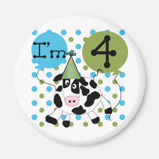 Imán Blue Cow camisetas de cumpleaños y regalos
