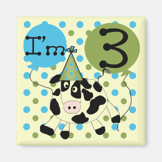 Imán Blue Cow camisetas de cumpleaños y regalos
