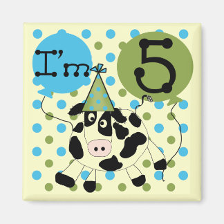 Imán Blue Cow camisetas y regalos de cumpleaños número 