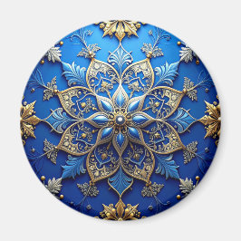 Imán Blue Decorative Christmas Holiday Magnet