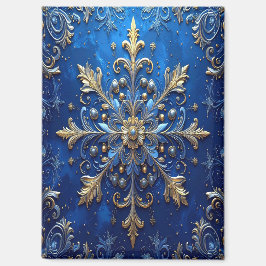 Imán Blue Decorative Christmas Holiday Magnet