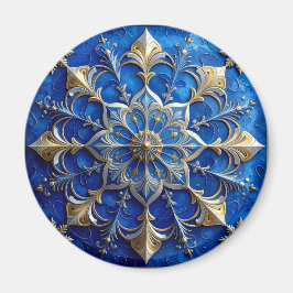 Imán Blue Decorative Christmas Holiday Magnet