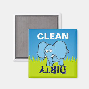 Imán Blue elephant cartoon