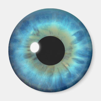 Imán Blue Eye Iris Eyeball Guay Personalizado Round Mag