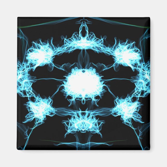 Imán Blue Flame Mandala (Frente)
