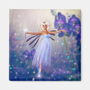 Imán Blue Flower Fairy