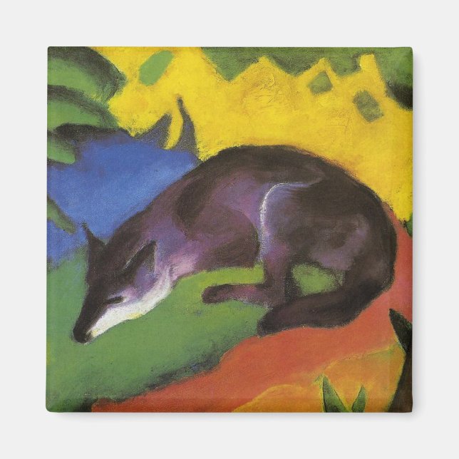 Imán Blue Fox (de Franz Marc) (Frente)