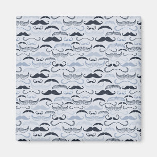 Imán Blue Hipster Mustaches