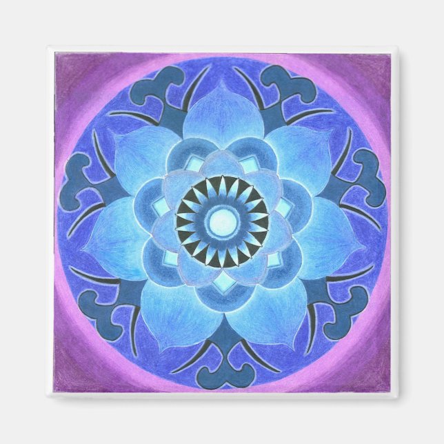 Imán Blue Lotus Magnet (Frente)