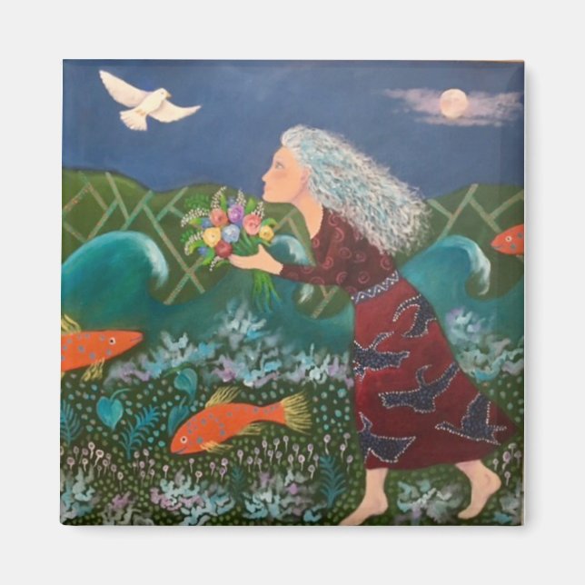 Imán Blue Moon Bouquet (Frente)