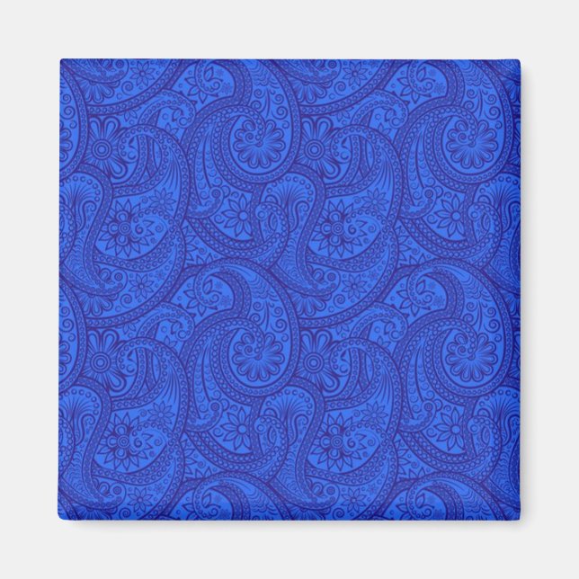 Imán Blue Paisley (Frente)