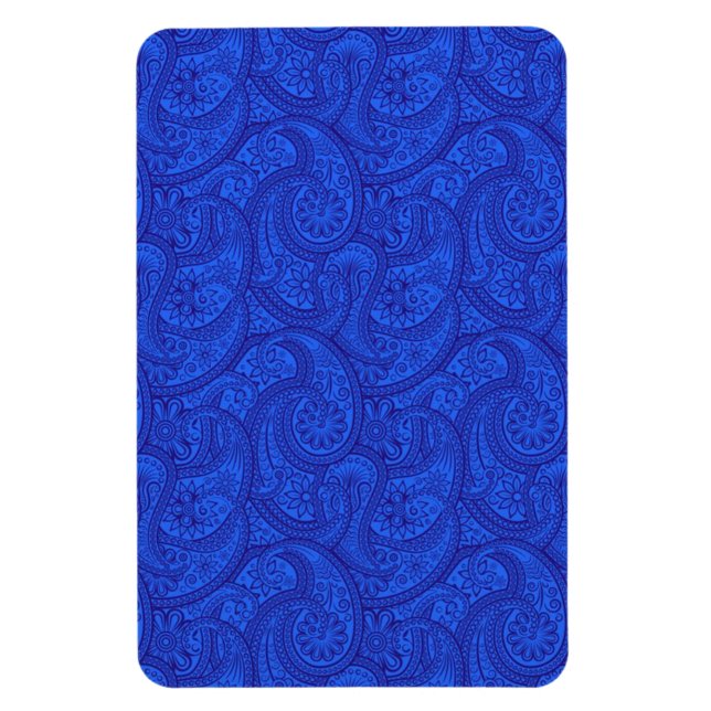 Imán Blue Paisley (Vertical)