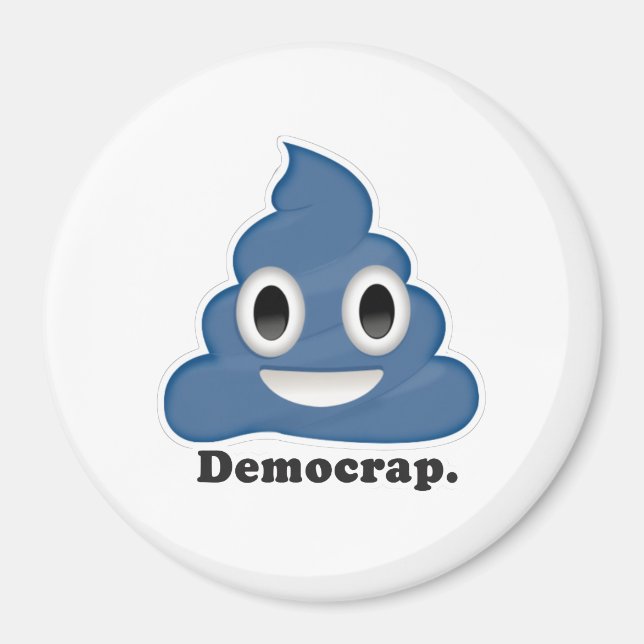 Imán Blue Poo Democrap - (Frente)