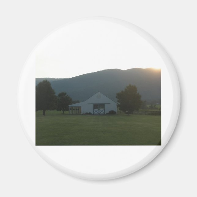Imán Blue Ridge Farm Sunset (Frente)