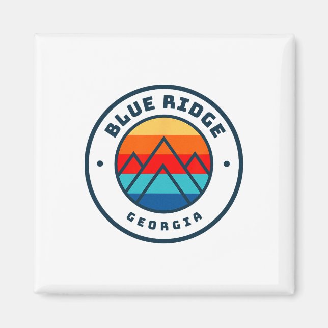 Imán Blue Ridge Georgia Esquí para Snowboard (Frente)