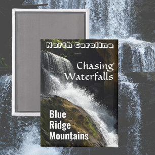 Imán Blue Ridge Mountain Persiguiendo Cascadas NC