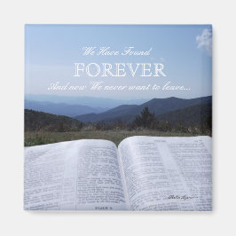 Imán Blue Ridge Mountain Scripting Forever Magnet