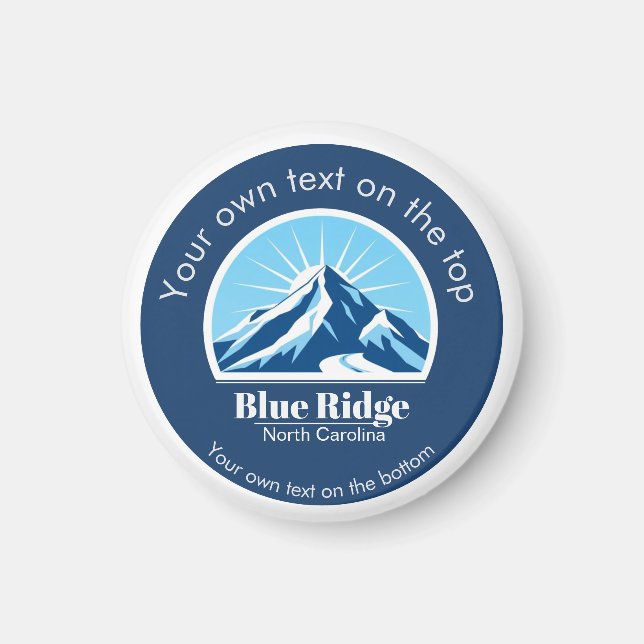 Imán Blue Ridge Mountains NC ski resort souvenir  (Frente)