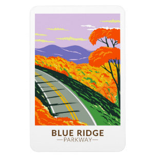 Imán Blue Ridge Parkway Vintage
