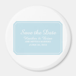 Imán Blue Simply Elegant Save the Date