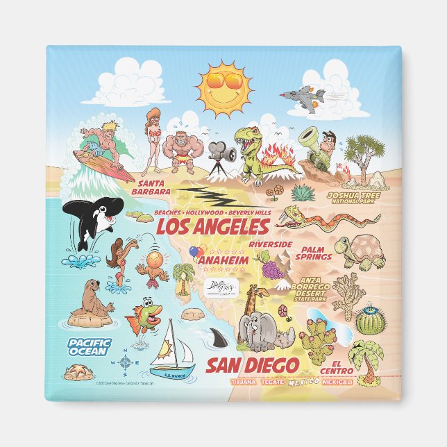 Imán Blue Sky SoCal (Frente)