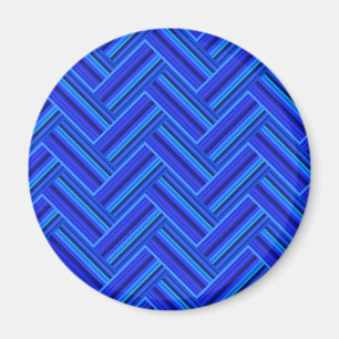 Imán Blue stripes double weave pattern
