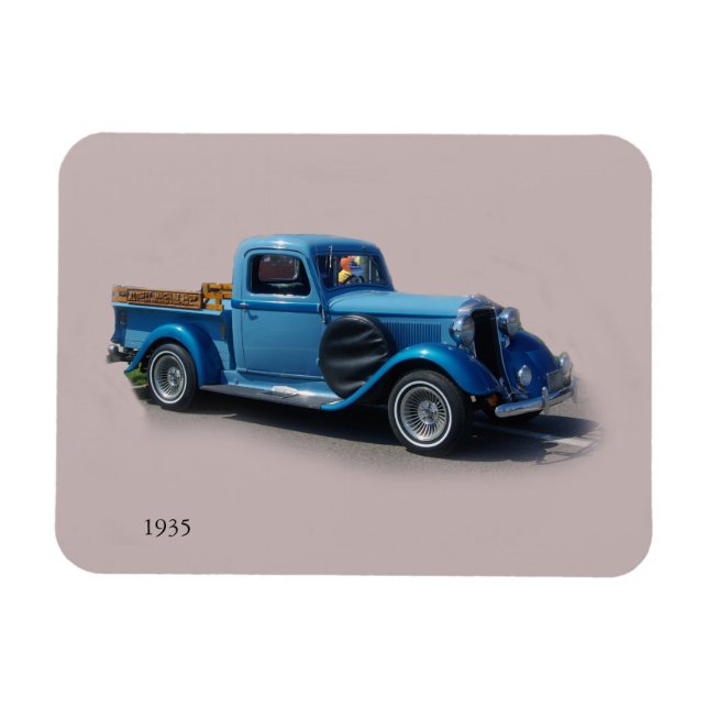 imán Blue Truck de 1935 (Horizontal)