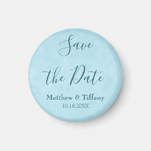 Imán Blue Wedding Save the Date