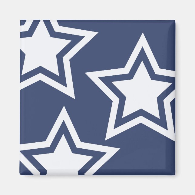 Imán Blue White Stars (Frente)