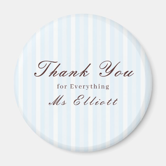 Imán Bluebell - Personalised Thank You Teacher Magnet (Frente)