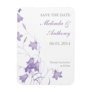 Imán Bluebells - Purple Save the Date