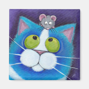 Imán Blueberry y Wee Mousey Magnet