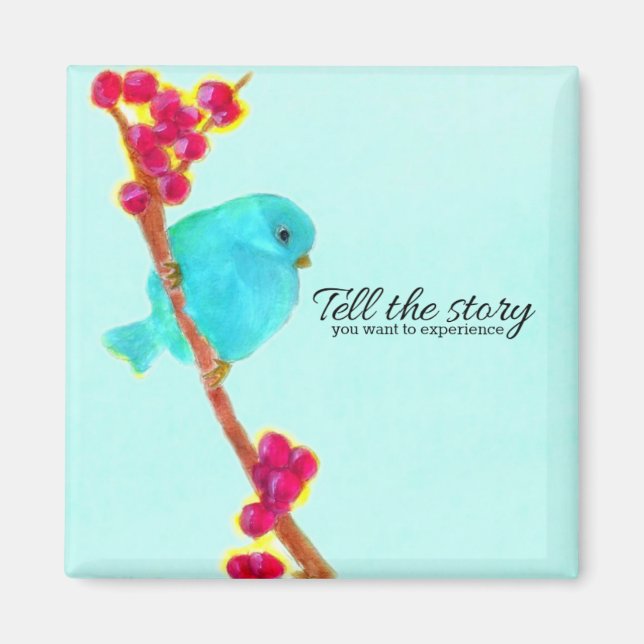 Imán Bluebird - Cuenta la historia que quieres experime (Frente)