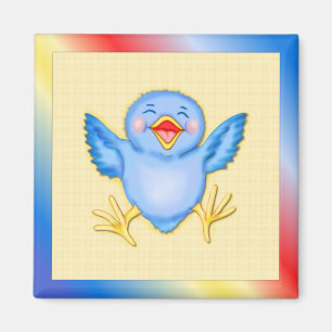Imán Bluebird de la felicidad