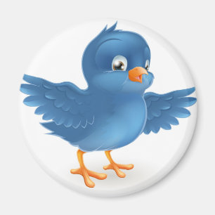 Imán Bluebird feliz
