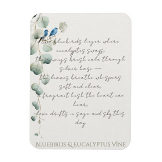 Imán Bluebirds & Eucalyptus Vine
