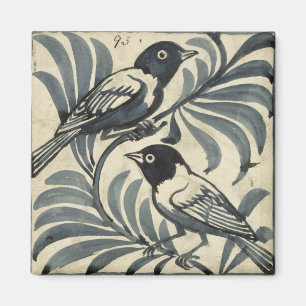 Imán Bluebirds (w/c en el papel)