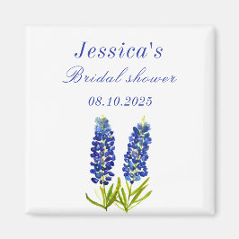 Imán Bluebonnets Floral Azul Texas Ducha de novia