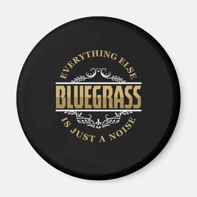 Imán Bluegrass Country Music Banjo Mandolin Band Gift (Frente)