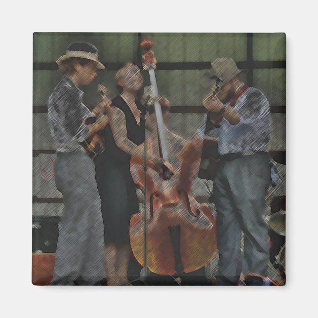 Imán Bluegrass Trio Magnet (Frente)